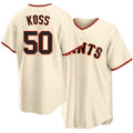 San Francisco #50 Koss Player Baseball Short Sleeve Cream Jersey Christian For Men Women Youth Gift