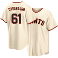 San Francisco #61 Cavanaugh Player Baseball Short Sleeve Cream Jersey Drew For Men Women Youth Gift