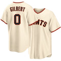 San Francisco #0 Gilbert Player Baseball Short Sleeve Cream Jersey Drew For Men Women Youth Gift