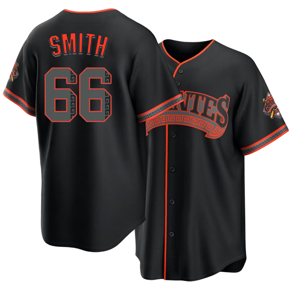 San Francisco #66 Smith Player Baseball Short Sleeve Black Jersey Dylan For Men Women Youth Gift