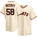 San Francisco #58 McCray Player Baseball Short Sleeve Cream Jersey Grant For Men Women Youth Gift