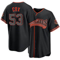 San Francisco #53 Cox Player Baseball Short Sleeve Black Jersey Jonah For Men Women Youth Gift