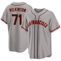 San Francisco #71 Wilkinson Player Baseball Short Sleeve Gray Jersey Matt For Men Women Youth Gift