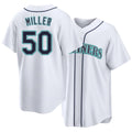 Seattle #50 Miller Player Baseball Short Sleeve White Jersey Bryce For Men Women Youth Gift
