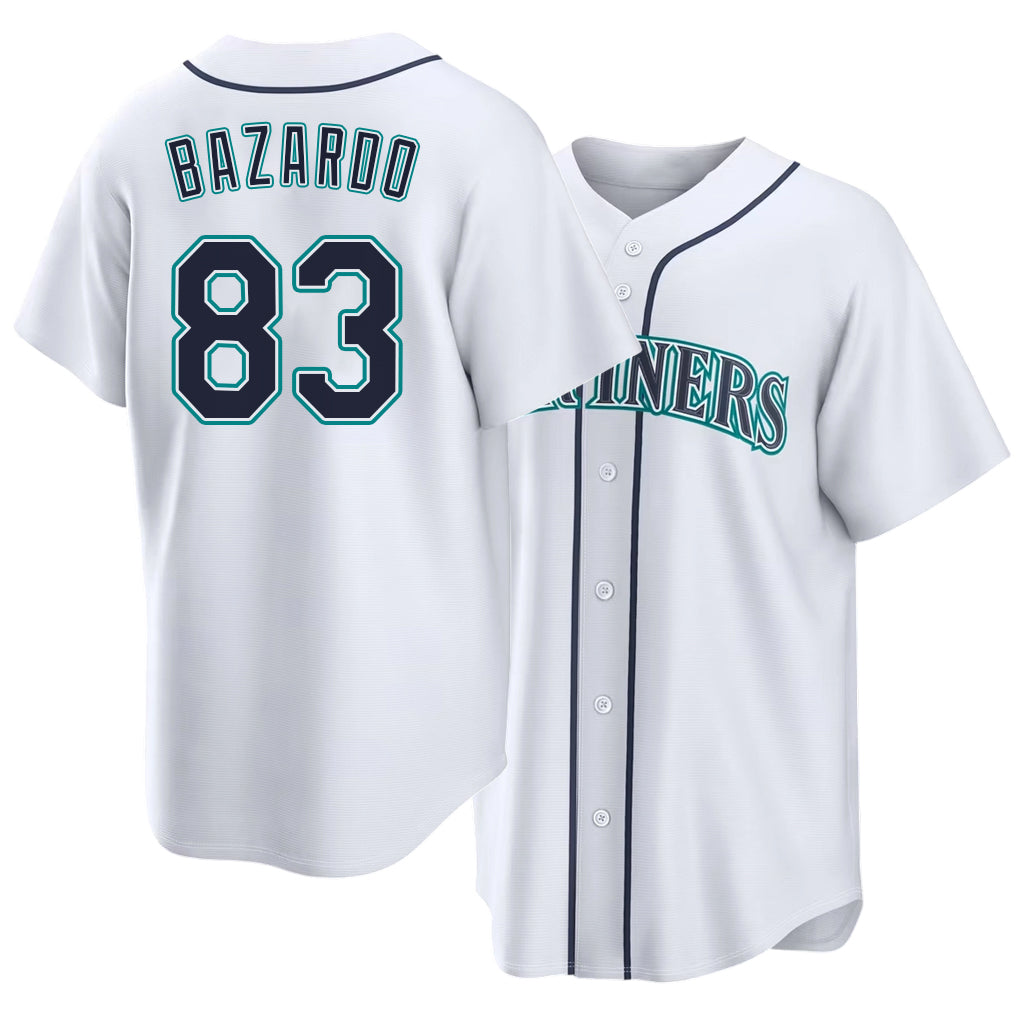 Seattle #83 Bazardo Player Baseball Short Sleeve White Jersey Eduard For Men Women Youth Gift