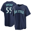 Seattle #55 Speier Player Baseball Short Sleeve Navy Jersey Gabe For Men Women Youth Gift