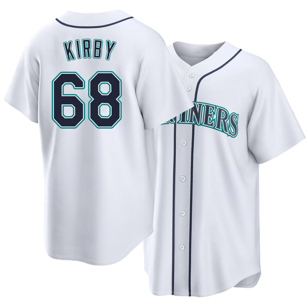 Seattle #68 Kirby Player Baseball Short Sleeve White Jersey George For Men Women Youth Gift