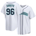 Seattle #96 Arroyo Player Baseball Short Sleeve White Jersey Michael For Men Women Youth Gift