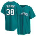 Seattle #38 Rucker Player Baseball Short Sleeve Teal Jersey Michael For Men Women Youth Gift