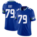 Seattle #79 Kight Player Football V Neck Short Sleeve Royal Jersey Amari For Men Youth Women Gift
