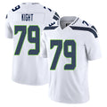 Seattle #79 Kight Player Football V Neck Short Sleeve White Jersey Amari For Men Youth Women Gift