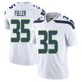 Seattle #35 Fuller Player Football V Neck Short Sleeve White Jersey Andre For Men Youth Women Gift