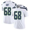 Seattle #68 Hart Player Football V Neck Short Sleeve White Jersey Bobby For Men Youth Women Gift