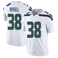 Seattle #38 Russell Player Football V Neck Short Sleeve White Jersey Brady For Men Youth Women Gift