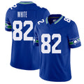 Seattle #82 White Player Football V Neck Short Sleeve Royal Jersey Cody For Men Youth Women Gift