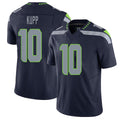 Seattle #10 Kupp Player Football V Neck Short Sleeve Navy Jersey Cooper For Men Youth Women Gift