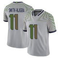 Seattle #11 Smith-Njigba Player Football V Neck Short Sleeve Gray Jersey Jaxon For Men Youth Women Gift