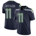 Seattle #11 Smith-Njigba Player Football V Neck Short Sleeve Navy Jersey Jaxon For Men Youth Women Gift