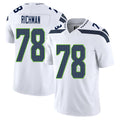 Seattle #78 Richman Player Football V Neck Short Sleeve White Jersey Mason For Men Youth Women Gift