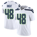 Seattle #48 Knight Player Football V Neck Short Sleeve White Jersey Tyrice For Men Youth Women Gift