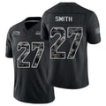 Seattle #27 Smith Player Football V Neck Short Sleeve black Jersey Avery For Men Youth Women Gift