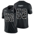 Seattle #68 Hart Player Football V Neck Short Sleeve black Jersey Bobby For Men Youth Women Gift