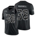 Seattle #38 Russell Player Football V Neck Short Sleeve black Jersey Brady For Men Youth Women Gift