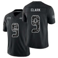 Seattle #9 Clark Player Football V Neck Short Sleeve black Jersey Bud For Men Youth Women Gift