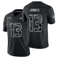 Seattle #13 Jones Player Football V Neck Short Sleeve black Jersey Ernest For Men Youth Women Gift
