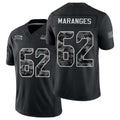 Seattle #62 Maranges Player Football V Neck Short Sleeve black Jersey Federico For Men Youth Women Gift