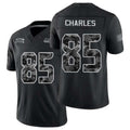 Seattle #85 Charles Player Football V Neck Short Sleeve black Jersey Irvin For Men Youth Women Gift