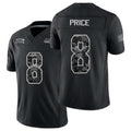 Seattle #8 Price Player Football V Neck Short Sleeve black Jersey Jadarian For Men Youth Women Gift