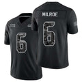 Seattle #6 Milroe Player Football V Neck Short Sleeve black Jersey Jalen For Men Youth Women Gift