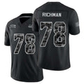 Seattle #78 Richman Player Football V Neck Short Sleeve black Jersey Mason For Men Youth Women Gift