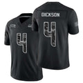 Seattle #4 Dickson Player Football V Neck Short Sleeve black Jersey Michael For Men Youth Women Gift
