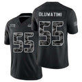 Seattle #55 Oluwatimi Player Football V Neck Short Sleeve Jersey Jersey Olu For Men Youth Women Gift