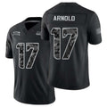 Seattle #17 Arnold Player Football V Neck Short Sleeve black Jersey Terrion For Men Youth Women Gift