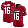 South Carolina #16 Sellers Player College Football V Neck Short Sleeve Garnet Jersey LaNorris For Men Youth Women