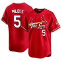 St. Louis #5 Pujols Player Baseball Short Sleeve Red Jersey Albert For Men Women Youth Gift
