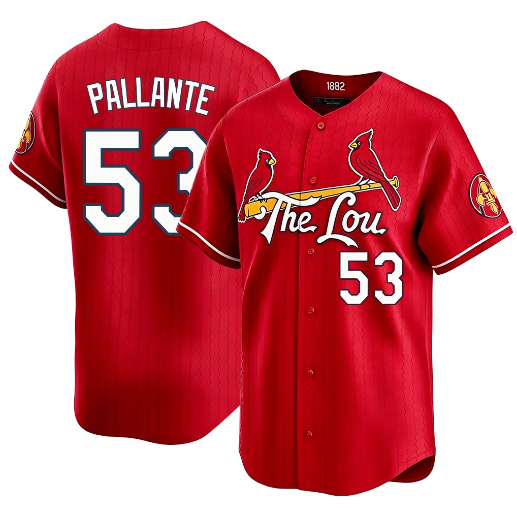 St. Louis #53 Pallante Player Baseball Short Sleeve Red Jersey Andre For Men Women Youth Gift
