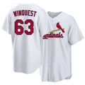 St. Louis #63 Winquest Player Baseball Short Sleeve White Jersey Cade For Men Women Youth Gift