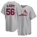 St. Louis #56 Hjerpe Player Baseball Short Sleeve Gray Jersey Cooper For Men Women Youth Gift