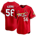 St. Louis #56 Hjerpe Player Baseball Short Sleeve Red Jersey Cooper For Men Women Youth Gift