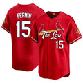 St. Louis #15 Fermín Player Baseball Short Sleeve Red Jersey José For Men Women Youth Gift