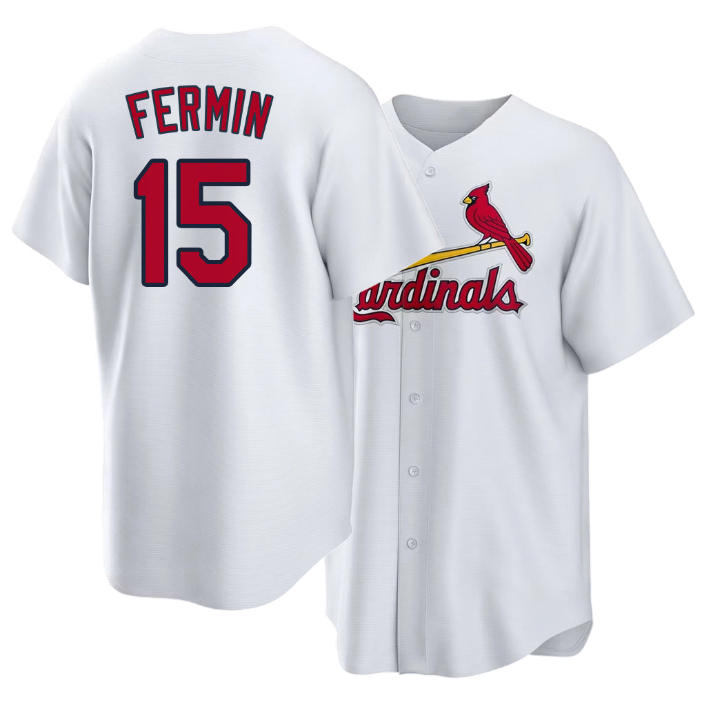 St. Louis #15 Fermín Player Baseball Short Sleeve White Jersey José For Men Women Youth Gift