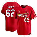 St. Louis #62 Leahy Player Baseball Short Sleeve Red Jersey Kyle For Men Women Youth Gift