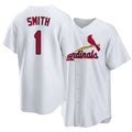 St. Louis #1 Smith Player Baseball Short Sleeve White Jersey Ozzie For Men Women Youth Gift
