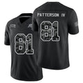 Tampa Bay #81 Patterson IV Player Football V Neck Short Sleeve Black Jersey Dean For Men Youth Women Gift