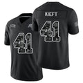 Tampa Bay #41 Kieft Player Football V Neck Short Sleeve Black Jersey Ko For Men Youth Women Gift