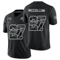 Tampa Bay #27 McCollum Player Football V Neck Short Sleeve Black Jersey Zyon For Men Youth Women Gift